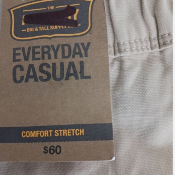 Foundry Everyday Casual Comfort Stretch Pale Khaki mens Belted Shorts Size 2XL - Picture 7 of 7
